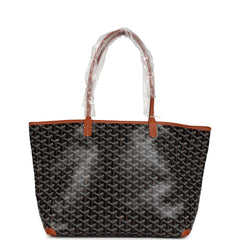 Goyard Goyardine Black Artois MM Tote Bag Palladium Hardware