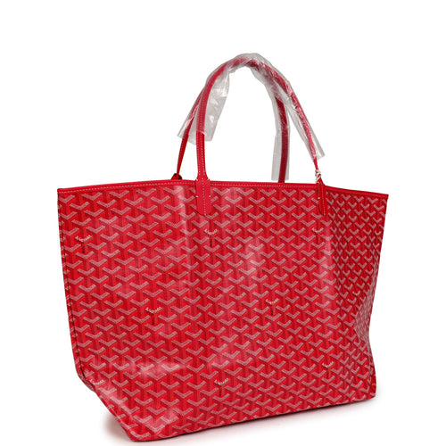 Goyard Goyardine Fuchsia St. Louis GM Tote Bag Palladium Hardware