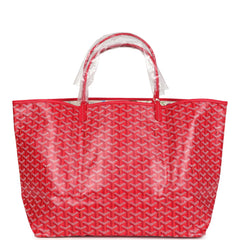 Goyard Goyardine Fuchsia St. Louis GM Tote Bag Palladium Hardware