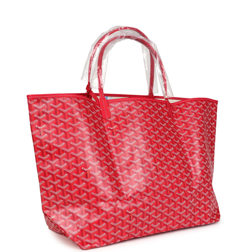 Goyard Goyardine Fuchsia St. Louis GM Tote Bag Palladium Hardware