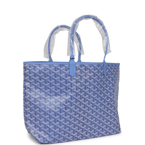 Goyard Goyardine Iris St. Louis PM Tote Bag Palladium Hardware