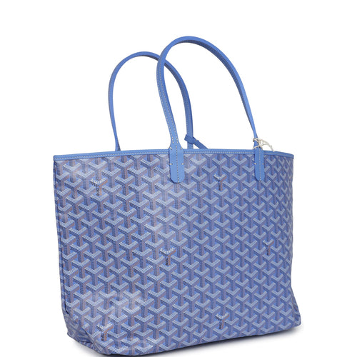 Goyard Goyardine Iris St. Louis PM Tote Bag Palladium Hardware