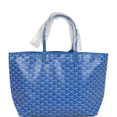 Goyard Goyardine Sky Blue St. Louis PM Tote Bag Palladium Hardware