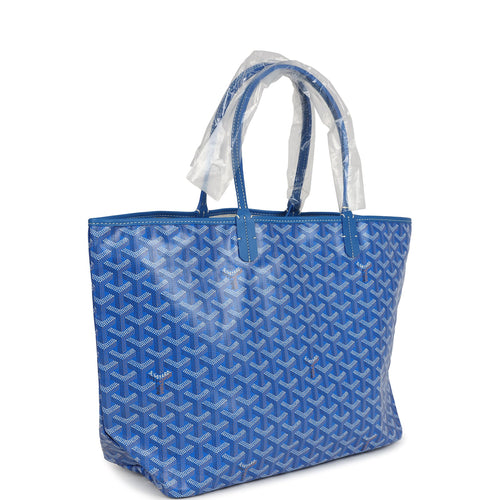Goyard Goyardine Sky Blue St. Louis PM Tote Bag Palladium Hardware