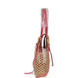 Goyard Goyardine Canvas Fuchsia Aligre Bag Raffia Net Palladium Hardware - Thumbnail View 4