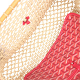 Goyard Goyardine Canvas Fuchsia Aligre Bag Raffia Net Palladium Hardware - Thumbnail View 8