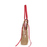 Goyard Goyardine Canvas Fuchsia Aligre Bag Raffia Net Palladium Hardware - Thumbnail View 3
