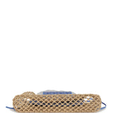 Goyard Goyardine Canvas Iris Aligre Bag Raffia Net Palladium Hardware - Thumbnail View 6