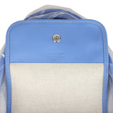 Goyard Goyardine Canvas Iris Aligre Bag Raffia Net Palladium Hardware - Thumbnail View 7