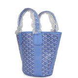 Goyard Goyardine Belharra PM Iris Tote Palladium Hardware - Thumbnail View 3
