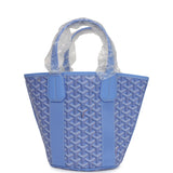 Goyard Goyardine Belharra PM Iris Tote Palladium Hardware - Thumbnail View 5