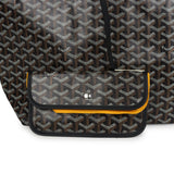 Goyard Goyardine Black Saint Louis PM Tote Bag Palladium Hardware - Thumbnail View 6