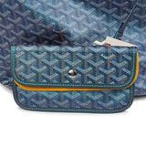 Goyard Goyardine Pearly Blue Boheme PM Hobo Bag Palladium Hardware