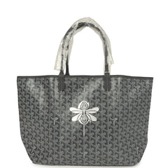 Goyard Goyardine Grey Saint Louis PM Tote Bag Palladium Hardware