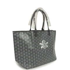 Goyard Goyardine Grey Saint Louis PM Tote Bag Palladium Hardware