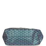 Goyard Goyardine Pearly Blue Saint Louis PM Tote Bag Palladium Hardware