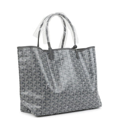 Goyard Goyardine Grey Saint Louis PM Tote Bag Palladium Hardware
