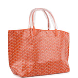 Goyard Goyardine Orange Saint Louis GM Tote Bag Palladium Hardware