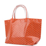 Goyard Goyardine Orange Saint Louis GM Tote Bag Palladium Hardware