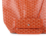 Goyard Goyardine Orange Saint Louis GM Tote Bag Palladium Hardware