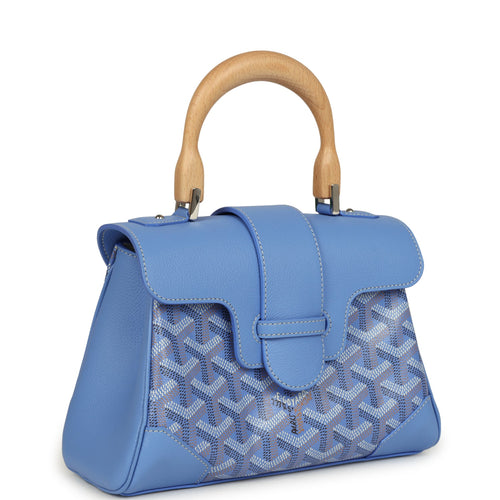 Goyard Goyardine Canvas Iris Soft Saigon Mini Palladium Hardware