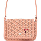 Goyard Plumet Pocket Wallet Pink Goyardine Palladium Hardware