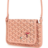 Goyard Plumet Pocket Wallet Pink Goyardine Palladium Hardware