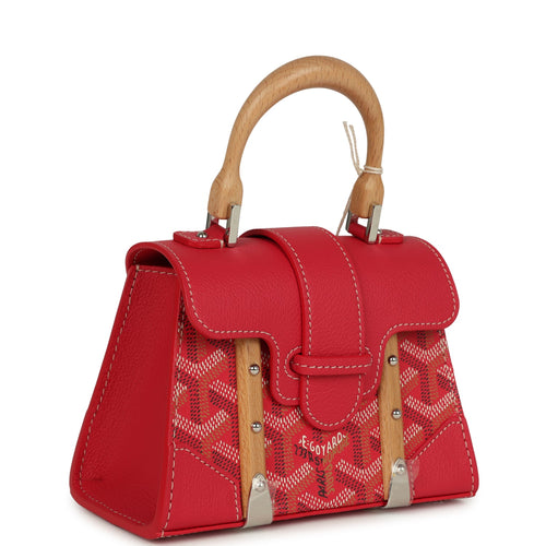 Goyard Goyardine Canvas Fuchsia Saigon Structure Nano Palladium Hardware