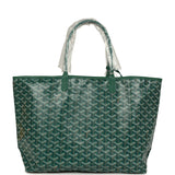 Goyard Goyardine Green Saint Louis PM Tote Bag Palladium Hardware