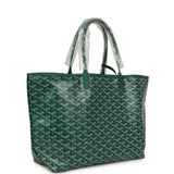 Goyard Goyardine Green Saint Louis PM Tote Bag Palladium Hardware