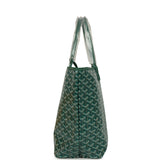 Goyard Goyardine Green Saint Louis PM Tote Bag Palladium Hardware