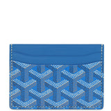 Goyard Goyardine Canvas Sky Blue Saint-Sulpice Card Wallet