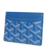 Goyard Goyardine Canvas Sky Blue Saint-Sulpice Card Wallet