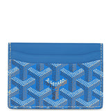 Goyard Goyardine Canvas Sky Blue Saint-Sulpice Card Wallet