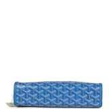 Goyard Goyardine Canvas Sky Blue Jouvence MM Toiletry Bag Palladium Hardware