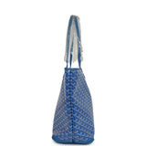 Goyard Goyardine Canvas Sky Blue Artois MM Tote Palladium Hardware
