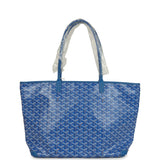 Goyard Goyardine Canvas Sky Blue Artois MM Tote Palladium Hardware