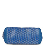 Goyard Goyardine Canvas Sky Blue Artois MM Tote Palladium Hardware