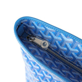 Goyard Goyardine Canvas Sky Blue Artois MM Tote Palladium Hardware
