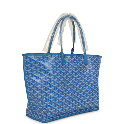 Goyard Anjou PM Sky Blue Goyardine Canvas Palladium Hardware