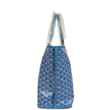 Goyard Anjou PM Sky Blue Goyardine Canvas Palladium Hardware