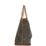 Goyard Goyardine Canvas Black and Brown Anjou GM Tote Bag Palladium Hardware - Thumbnail View 3