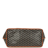 Goyard Goyardine Canvas Black and Brown Anjou GM Tote Bag Palladium Hardware - Thumbnail View 6