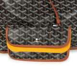 Goyard Goyardine Canvas Black and Brown Anjou GM Tote Bag Palladium Hardware - Thumbnail View 7
