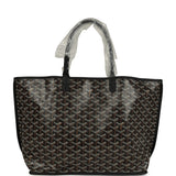 Goyard Anjou PM Black Goyardine Canvas Palladium Hardware
