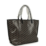 Goyard Anjou PM Black Goyardine Canvas Palladium Hardware