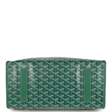 Goyard Saint Léger Backpack Green Goyardine Canvas Palladium Hardware