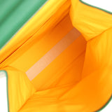 Goyard Saint Léger Backpack Green Goyardine Canvas Palladium Hardware