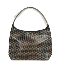 Goyard Goyardine Black Boheme Hobo Bag Palladium Hardware
