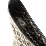 Goyard Goyardine Black Boheme Hobo Bag Palladium Hardware - Thumbnail View 7